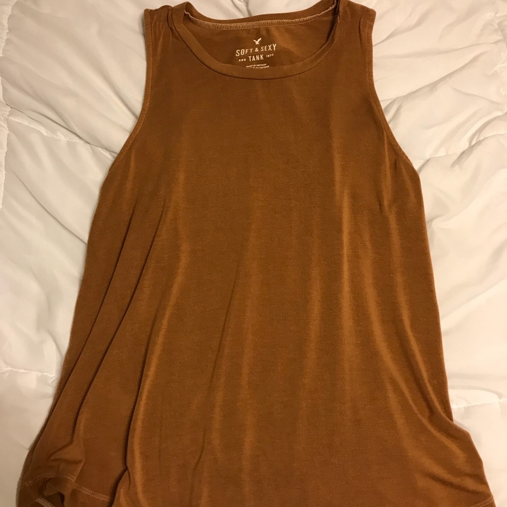 brown soft and sexy tank top